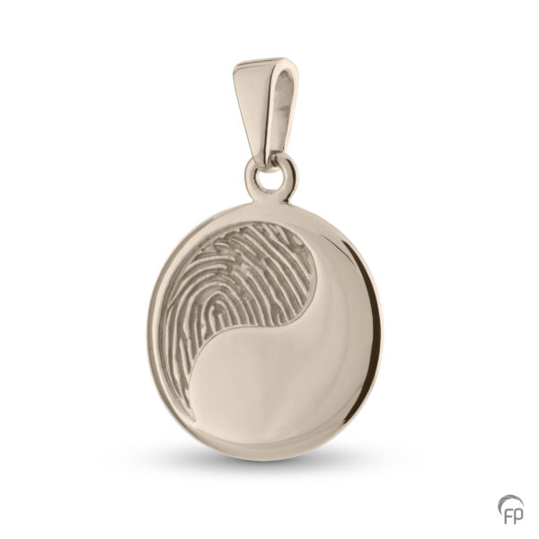 Gloss Looped Yin Yang Fingerprint Pendant - Image 4