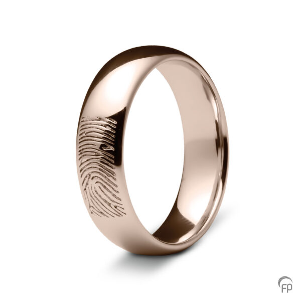 Simple Rounded Fingerprint Ring - Image 5