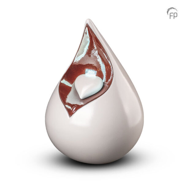 Celeste Dropped Shape Heart Urn - Image 5