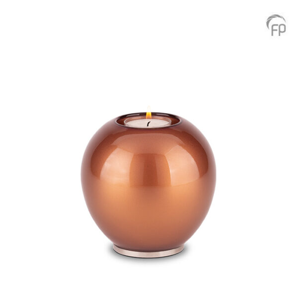 Memory Crystal Smooth Round Candle Keepsake