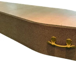 Basic coffin made of cupboard material